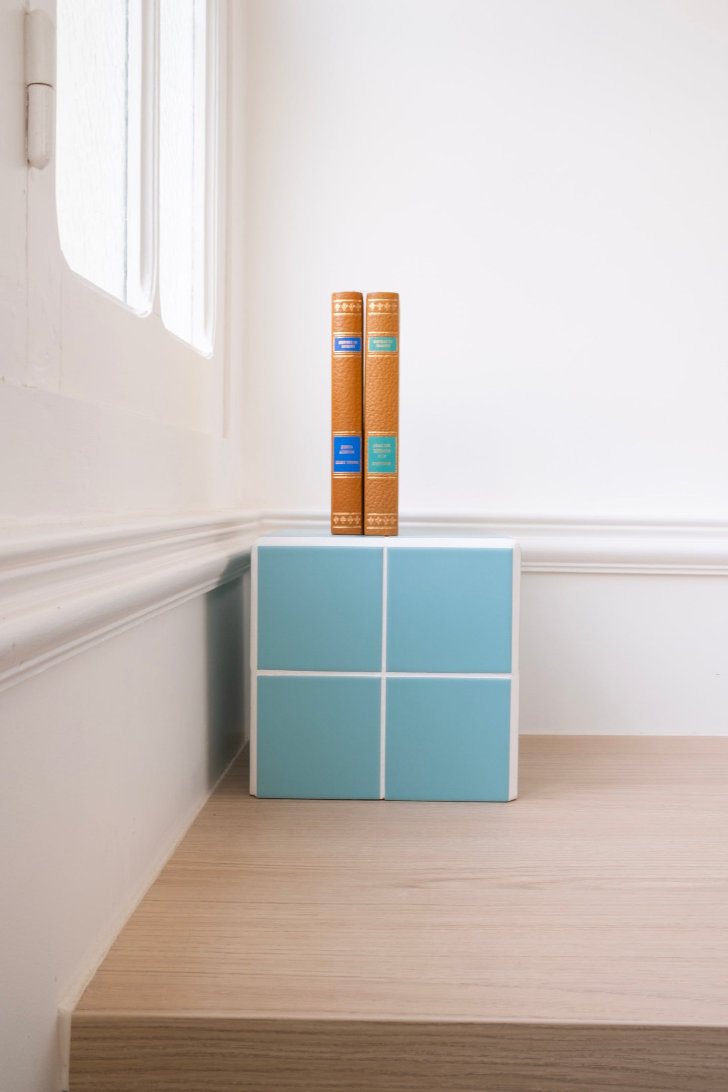 UBIK 20 - Matte blue ceramic cube (eco-friendly collection)