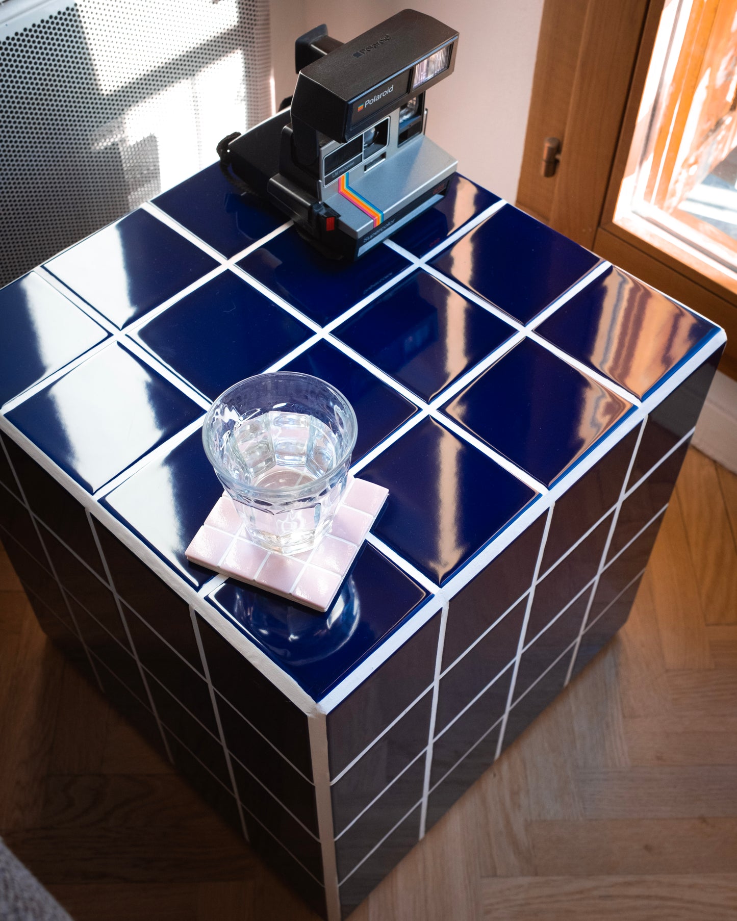 UBIK 40 - Shiny white ceramic cube
