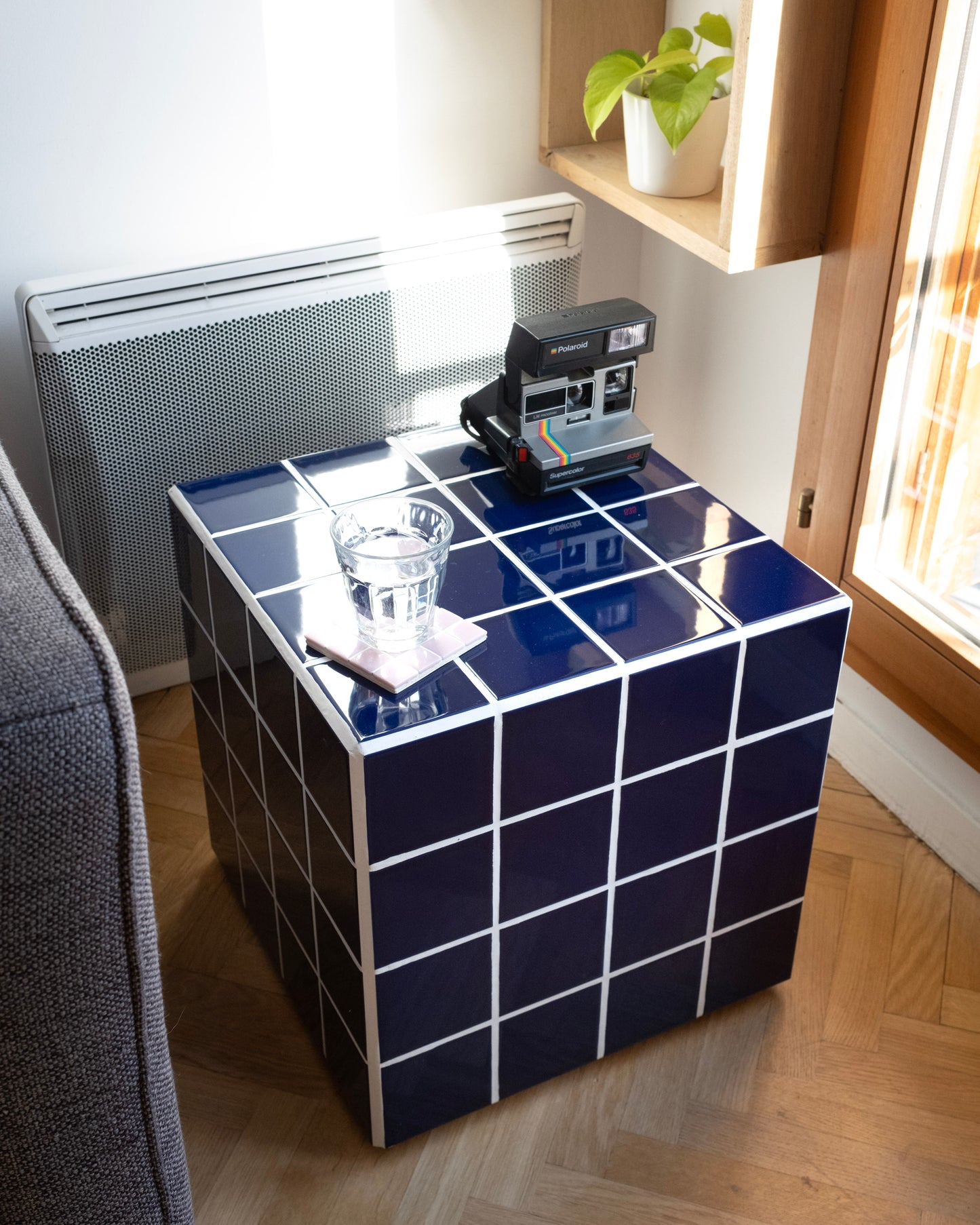 UBIK 40 - Shiny white ceramic cube