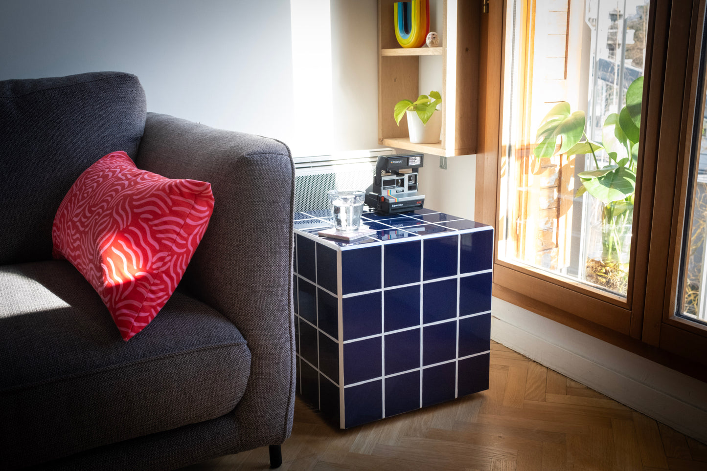 UBIK 40 - Shiny white ceramic cube