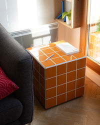 UBIK 40 - Shiny white ceramic cube