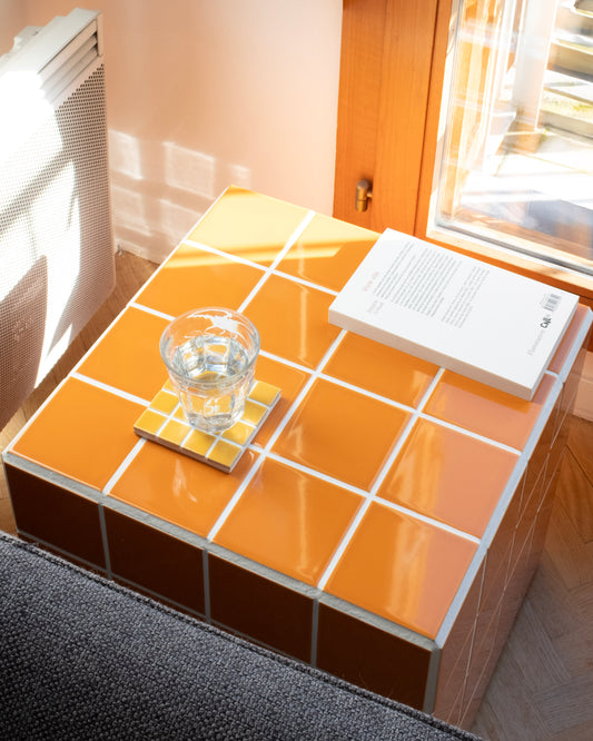 UBIK 40 - Shiny white ceramic cube