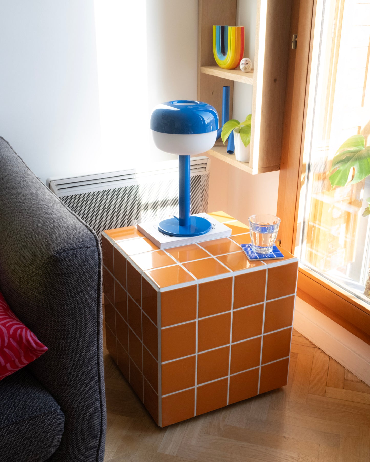 UBIK 40 - Shiny white ceramic cube