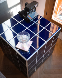 UBIK 40 - Shiny white ceramic cube