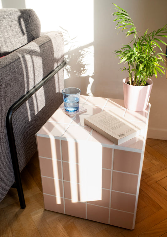 UBIK 40 - Shiny pink ceramic cube