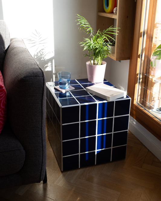 UBIK 40 - Shiny white ceramic cube