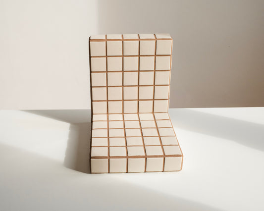 UBIK 40 - Shiny pink ceramic cube