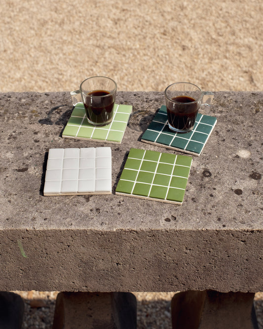 Dessous de verre DISK EMO - Collection Jardin Secret x4