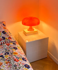 UBIK 40 - Shiny white ceramic cube